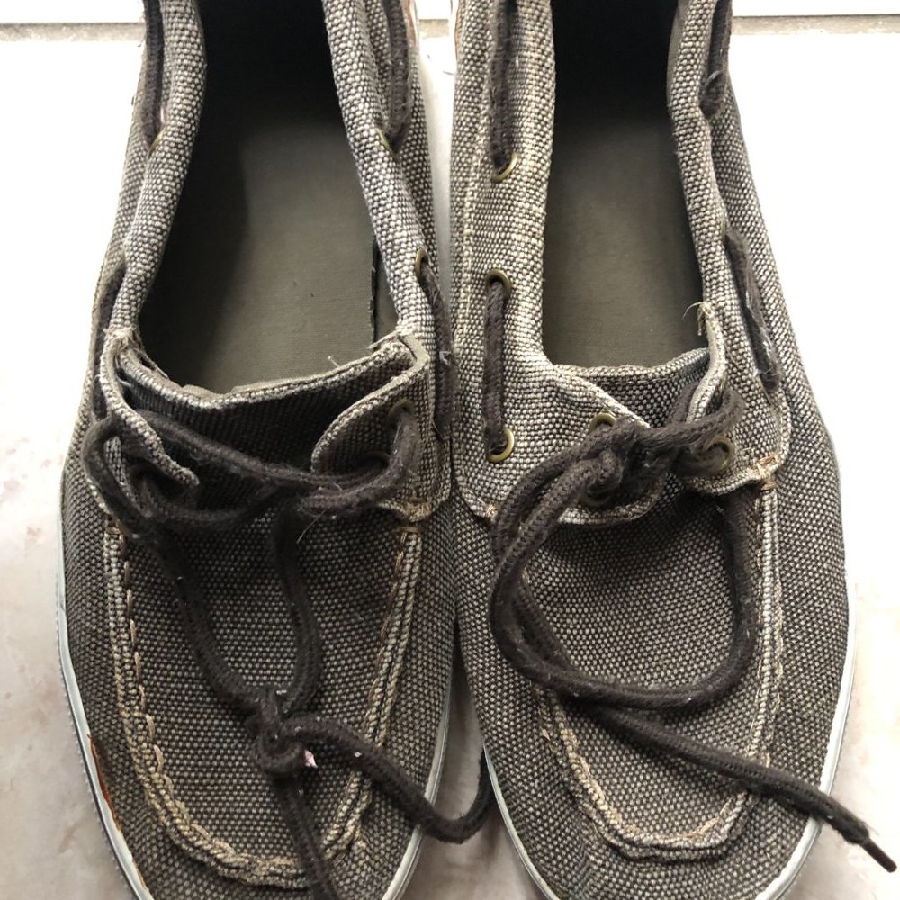 St. Johns Bay Size 12 GRAY Boat Shoes Men